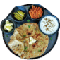 Aloo Parantha Plate